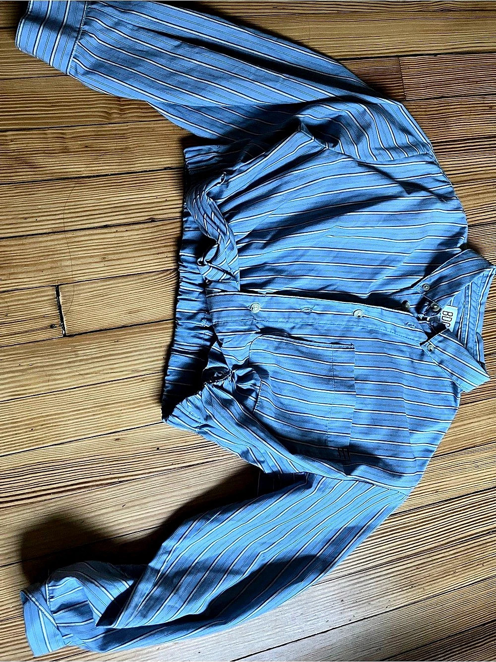 BDG women Striped Button Down cropped shirt Size Small